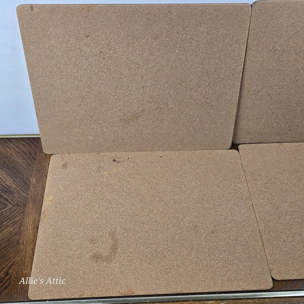 4 Placemats Cork Back Hot Pad Pimpernel Bermuda Wildflower Floral Cottage Granny